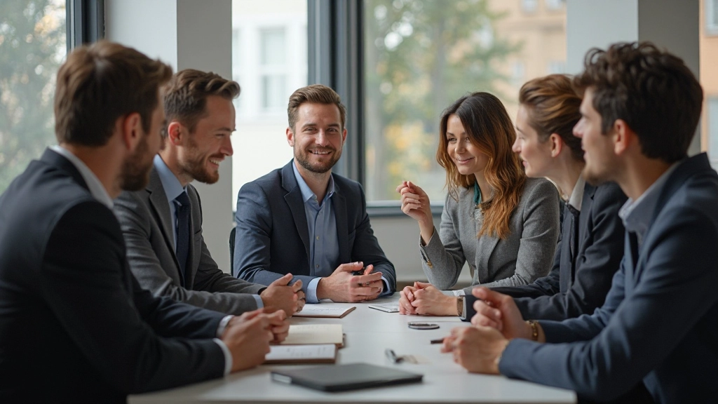 Diverse team in een brainstormsessie, samen over documenten gebogen