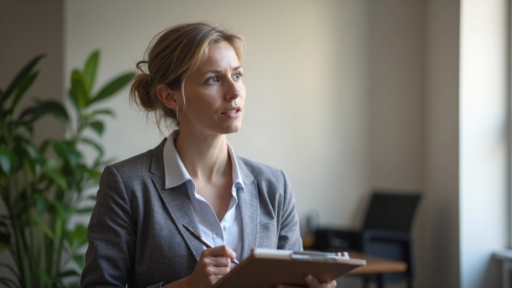 Onderzoeker die aantekeningen maakt terwijl hij naar iemand luistert